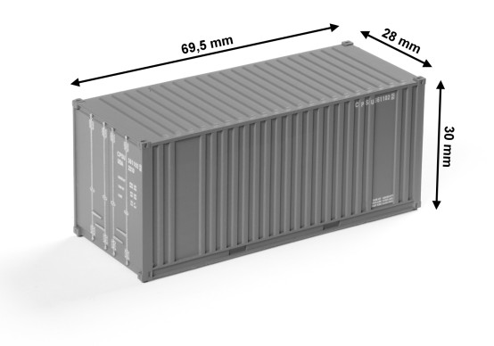 Preview: FALLER 180830 H0 20' Container „CP Ships“ 