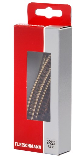 Preview: Fleischmann 22222 N Gebogenes Gleis R2 