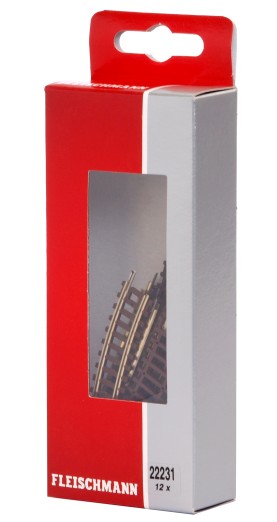 Preview: Fleischmann 22231 N Gebogenes Ausgleichsgleis R1 