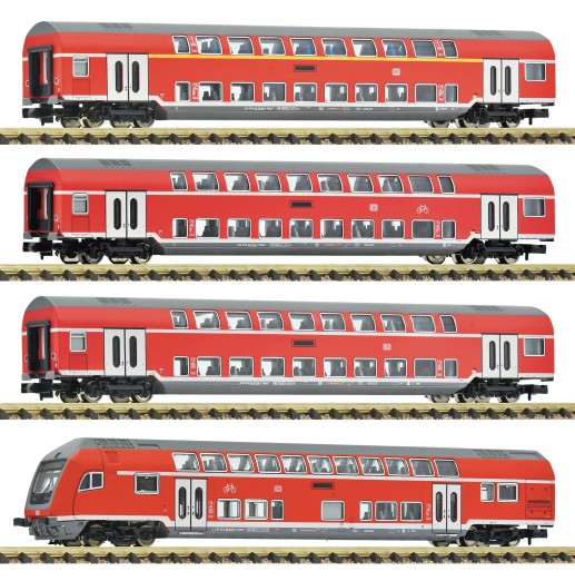 Fleischmann 6260079 N Doppelstockwagen, DB AG 4er-Set 