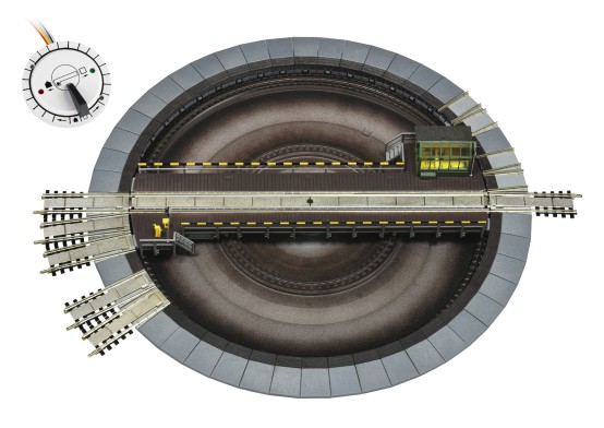 Fleischmann 665201 H0 Drehscheibe elektrisch für Märklin 