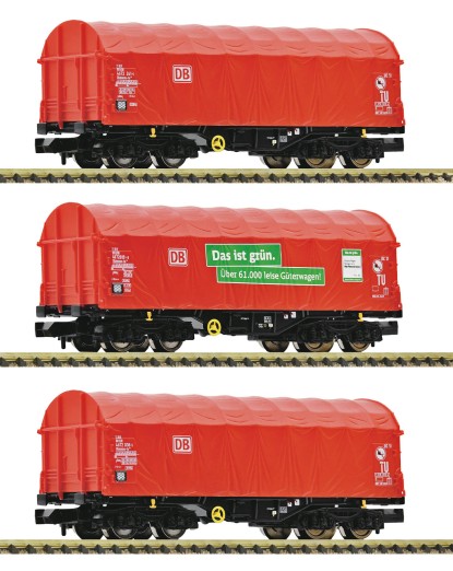 Fleischmann 6660014 N Schiebeplanenwagen, DB AG 3er-Set 