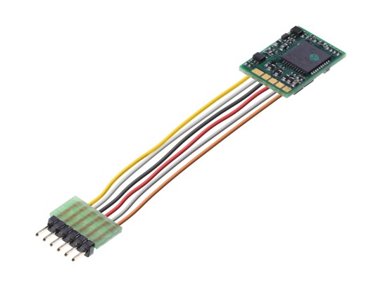 Preview: Fleischmann 685504 N/TT Decoder 6-polig mit Stecker NEM 651 