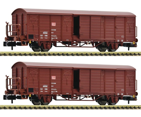 Fleischmann 826216 N Gedeckte Güterwagen, DB AG 2er-Set 