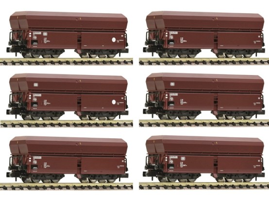 Fleischmann 852103 N Großraum-Selbstentladewagen, DB 6er-Set 