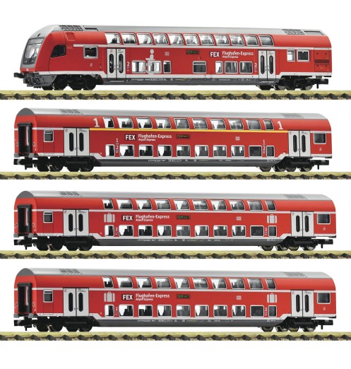 Fleischmann 881916 N Doppelstockwagen FEX, DB AG 4er-Set 