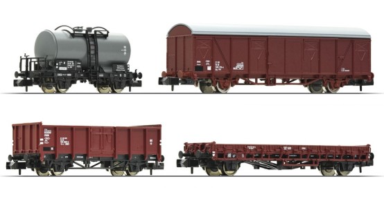 Fleischmann 931892-2 N Güterwagen, DR 4er-Set 