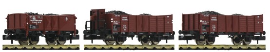 Fleischmann 820803 N Kohlewagen beladen, DRB 3er-Set 
