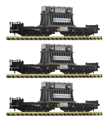 Fleischmann 845512 N Schwerlastwagen Samms, DB 3er-Set 
