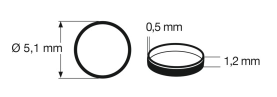 Preview: Fleischmann 948001 (54700700) N Haftreifen (10 Stück) 
