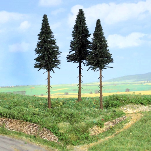 Preview: Heki 2119 H0/TT 3 Hochstammtannen 17 cm 