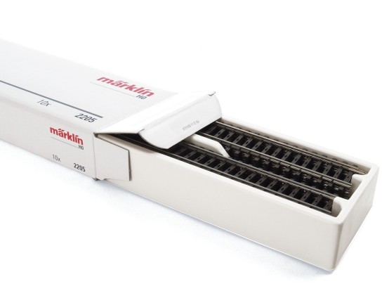 Preview: Märklin 2205 H0 K-Gleis Flexibles Gleis 900 mm (10 Stück) 