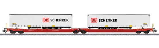 Märklin 47470 H0 Doppel-Taschenwagen Sdggmrss 738, DB AG 
