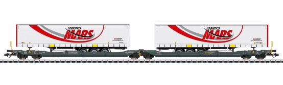 Märklin 47472 H0 Doppel-Taschenwagen Sdggmrss, Spedition Mars