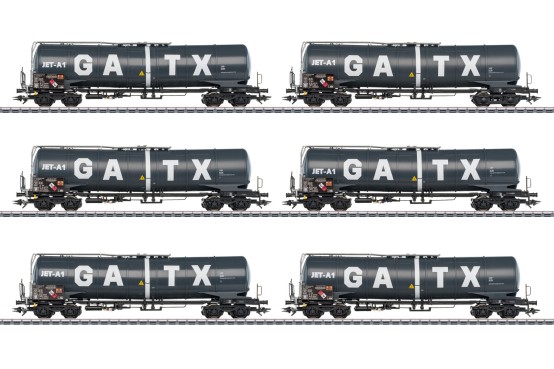 Märklin 47546 H0 Kesselwagen Zans, GATX 6er-Set 