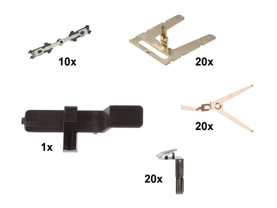 Preview: Märklin 7319 H0 Stromführende Kurzkupplungen (10 Stück) 
