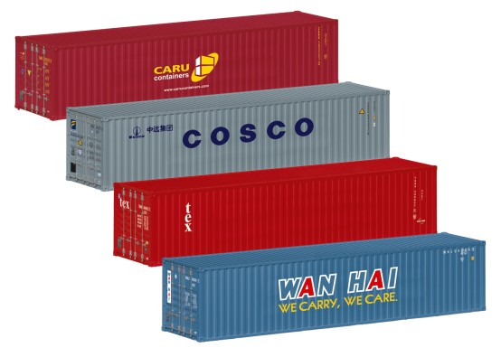 Märklin 76552 H0 Container 40ft. Fertigmodell 4er-Set 