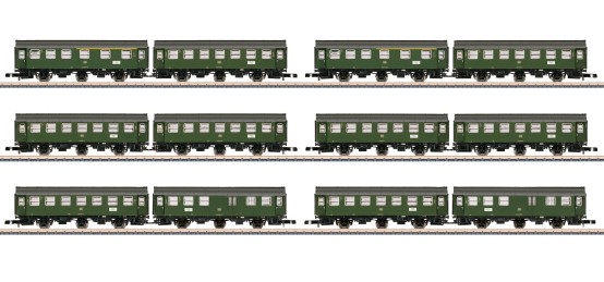 Märklin 87061 Spur Z Display mit 6 Umbauwagen-Paaren 