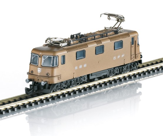 Märklin 88597 Spur Z E-Lok Re 4/4 II in Echtbronze 