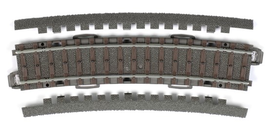 Preview: Märklin 24315 H0 C-Gleis Gebogenes Gleis R3 / 15° 