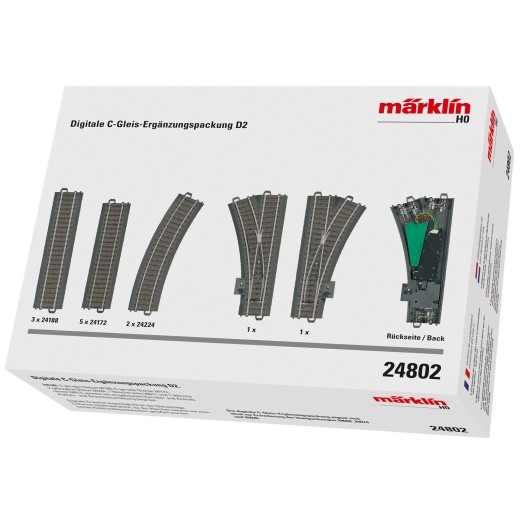 Märklin 24802 H0 C-Gleis Digitale Ergänzungspackung D2 