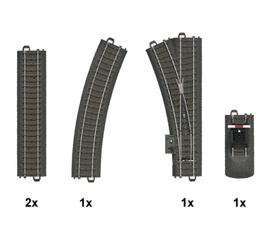 Preview: Märklin 24900 H0 C-Gleis Ergänzungspackung C1 