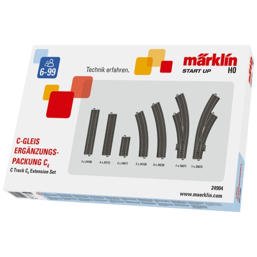 Märklin 24904 H0 C-Gleis Ergänzungspackung C4 