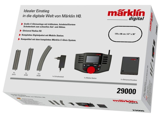 Märklin 29000 H0 Digitaler Einstieg mit MS2 + Gleisoval 