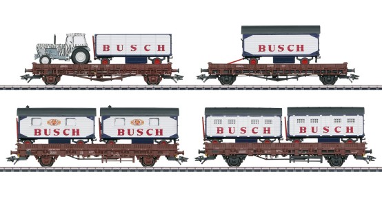 Märklin 45040 H0 Güterwagen Zirkus Busch, DR 4er-Set 