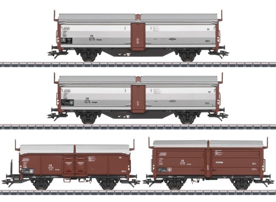Märklin 47301 H0 Schiebedach-/ Schiebewandwagen, DB 4er-Set 