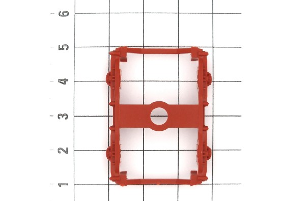 Preview: Märklin E434100 Drehgestellrahmen rot (2 Stück) Modelleisenbahn