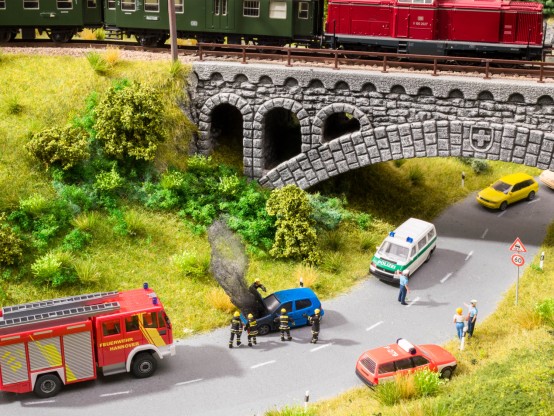 Preview: NOCH 12842 H0 Sound-Szene Feuerwehreinsatz 