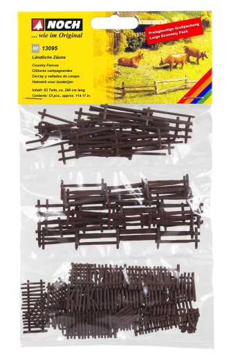 Preview: NOCH 13095 H0 Großpackung Ländliche Zäune 