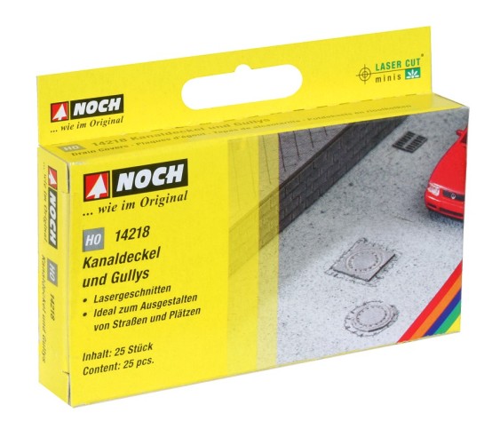 Preview: NOCH 14218 H0 Kanaldeckel und Gullys 