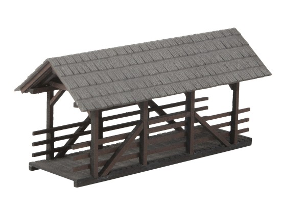 Preview: NOCH 14372 H0 Überdachte Fußgänger-Brücke 