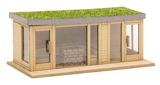 Preview: NOCH 14397 H0 Sauna mit Ausblick 