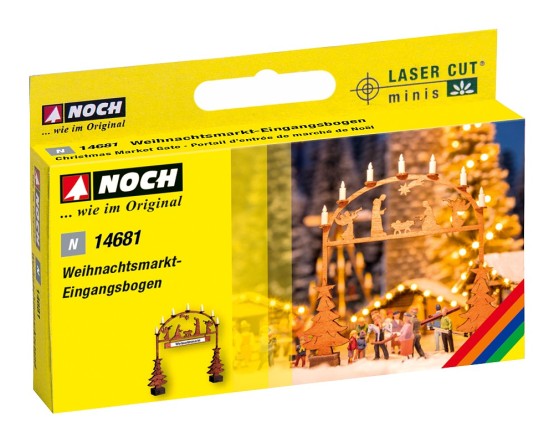 Preview: NOCH 14681 N Weihnachtsmarkt-Eingangsbogen 