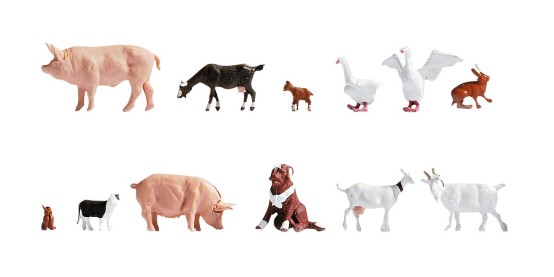 NOCH 15711 H0 Tiere auf dem Bauernhof 