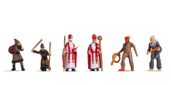 NOCH 15929 H0 Nikolaus mit Knecht Ruprecht 