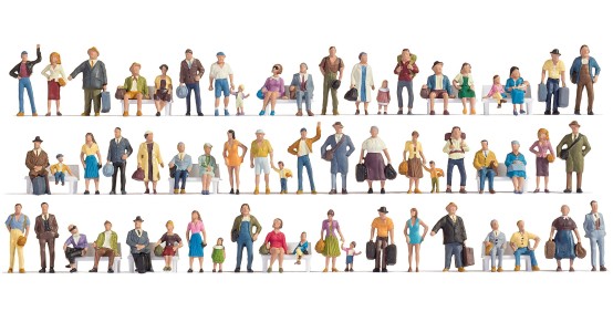 NOCH 16070 H0 Mega Spar-Set mit 60 Figuren 
