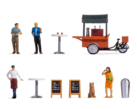 NOCH 16230 H0 Figuren-Themenwelt Kaffeestand 