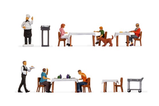 NOCH 16246 H0 Figuren-Themenwelt Restaurant 