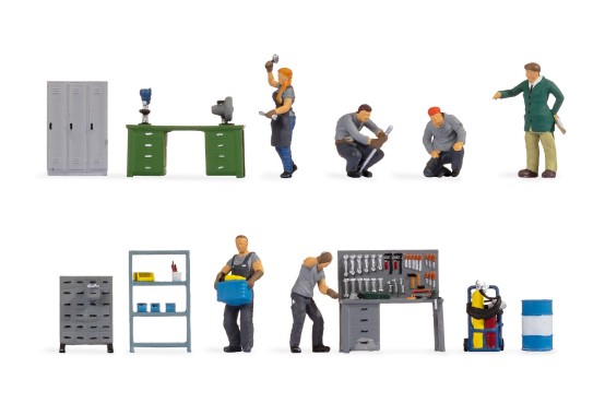 NOCH 16250 H0 Figuren-Themenwelt Werkstatt 