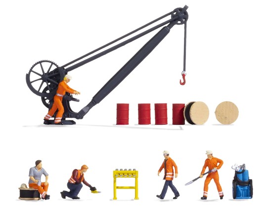 NOCH 16270 H0 Figuren-Themenwelt Bahnbetriebswerk 