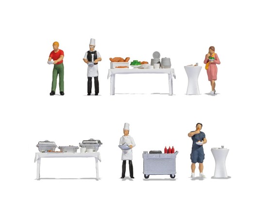 NOCH 16276 H0 Figuren-Themenwelt Buffet 