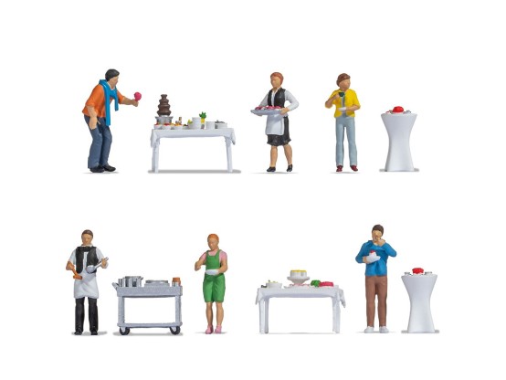 NOCH 16277 H0 Figuren-Themenwelt Buffet 