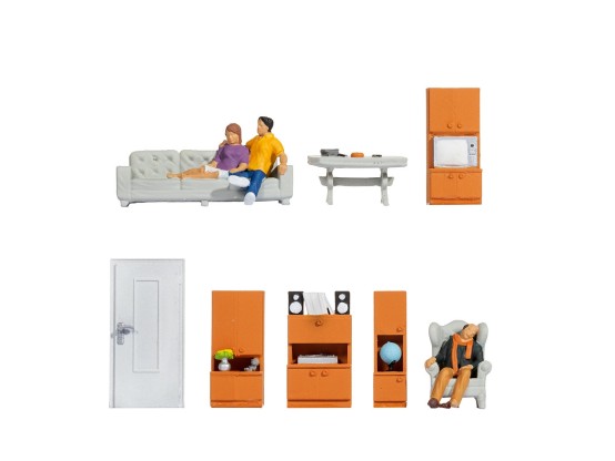 NOCH 16286 H0 Figuren-Themenwelt Wohnzimmer 
