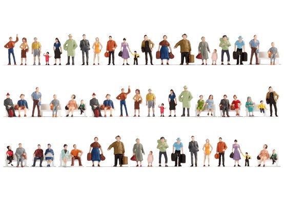 NOCH 18401 H0 Mega-Spar-Set Figuren (60 Stück) 