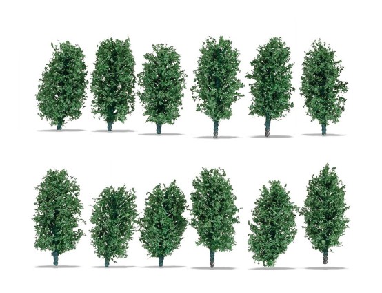 Preview: NOCH 21547 H0/TT/N Thuja-Hecke 3 cm hoch, 12 Stück 