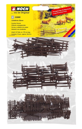 Preview: NOCH 33095 N Großpackung Ländliche Zäune 